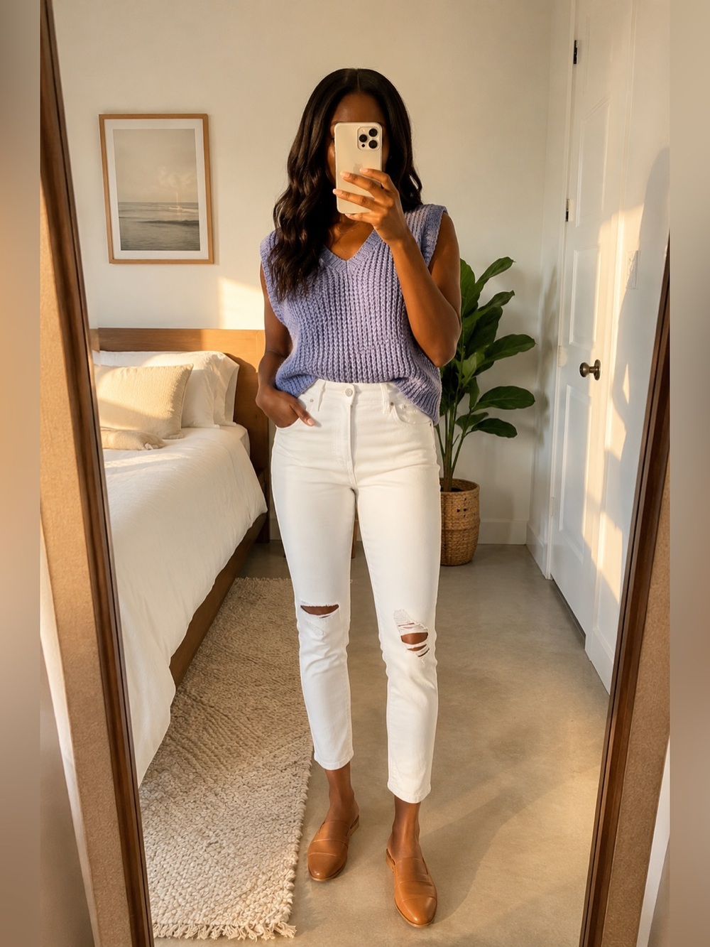 Universal Thread High Rise Skinnyβ White Jeans Size 00/24R NWT